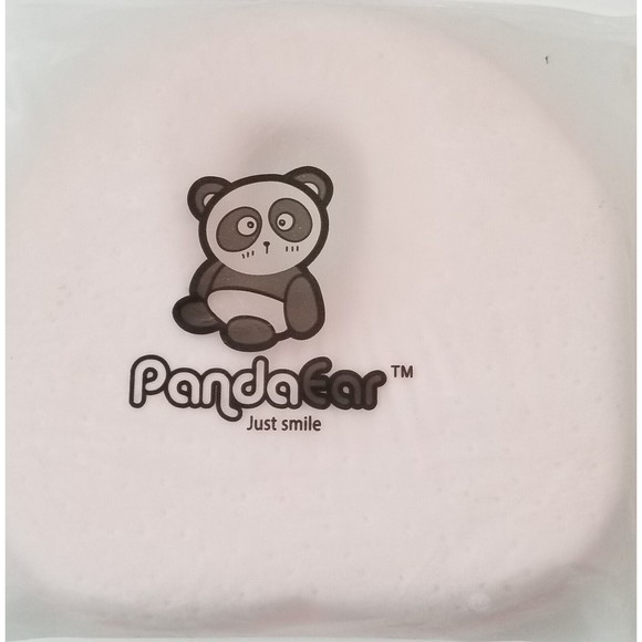 NEW Panda Ear Baby Head Shaping Pillow Heart Shape Pink Memory Foam - Picture 2 of 4